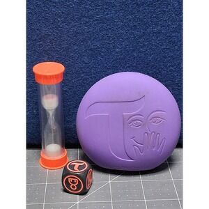 Hasbro Taboo Game Replacement Parts Purple Squeaker Sand Timer Die A4626